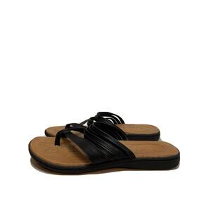 B.O.C Women's Black Alisha Lightweight Strappy Slide Sandals 7 Spring Summer